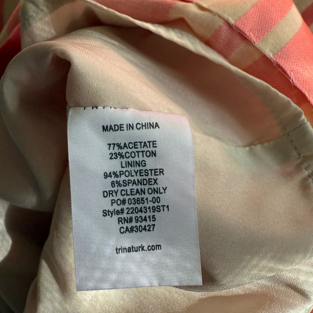 Trina Turk Pink and White Ruffled Tiered Sundress - Picture 3 of 4